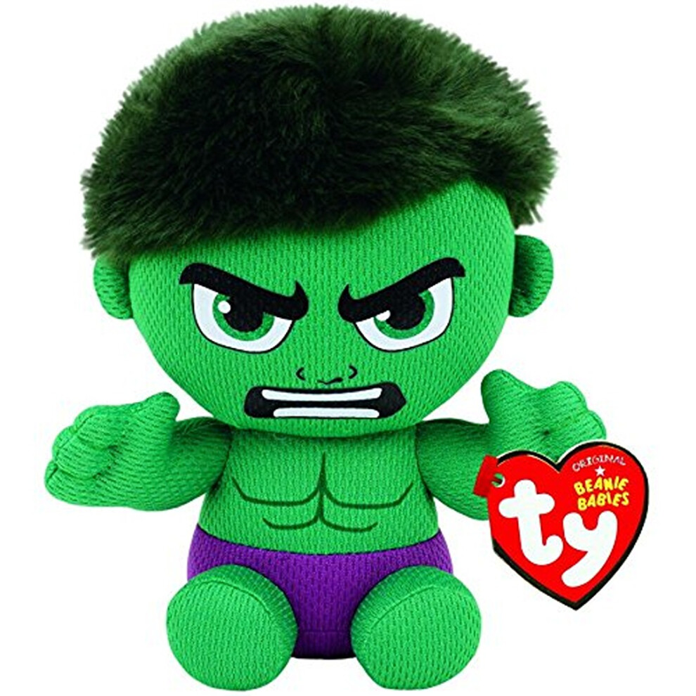 Ty Marvel Hulk Beanie 7" Plush Toy Green