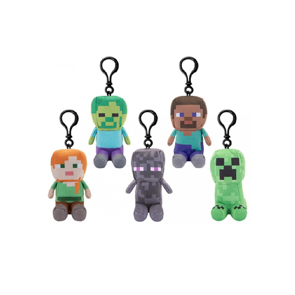 Minecraft 13Cm Character Clip On Plush Backpack Accessory