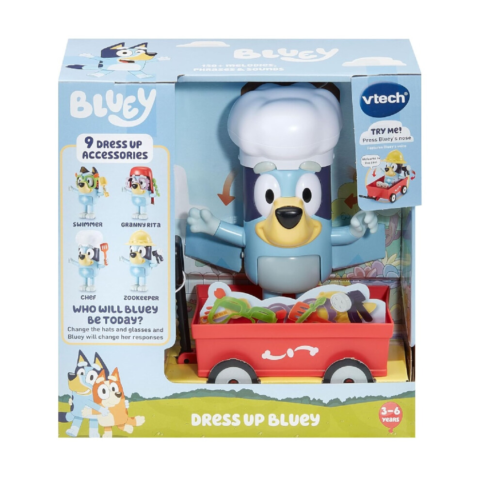 New Bluey Vtech Dress Up Official Character Interactive Kid's Toy 584603