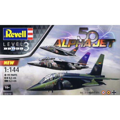 Revell French Alpha Jet 50th Anniversary Triple Set (1:144 Scale)