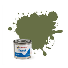 Humbrol Enamel Paint 14ML No 80 Grass Green - Matt