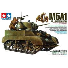 Tamiya 300035313 Model Tank WWII US M5A1 Light Panzer with Mortar 1:35
