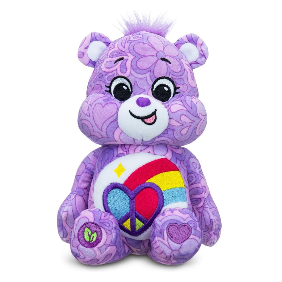 Care Bears Peaceful Heart Bear 22Cm Bean Plush Collectable Cute Plush Toy, Cuddly Toys For Children, Soft Toys For Girls And Boys, Cute Teddies