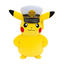Pokemon Captain Pikachu 8" Plush Soft Toy PKW4295 Jazwares