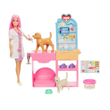 Barbie Fast Cast Pet Veterinarian Clinic Play Set