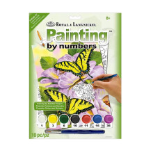Junior Small Paint By Number Kit 8.75"X11.75"-Swallowtail Butterflies