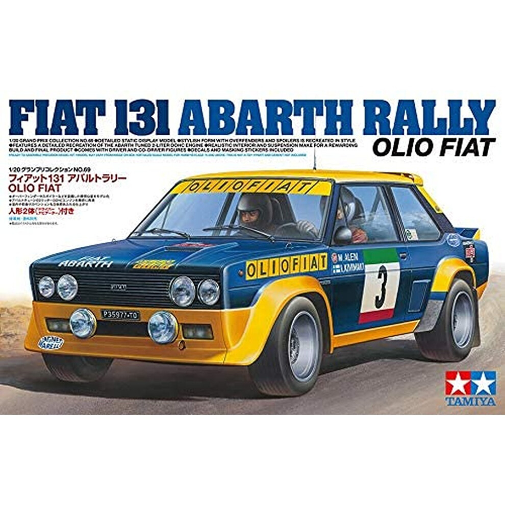 Tamiya 20069 Fiat 131 Abarth Rally Olio Fiat 1:20 Plastic Model Car Kit
