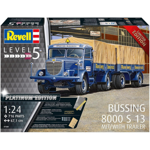 Revell Bussing 8000 S13 w/Trailer Platinum Edition Kit (1:24 Scale