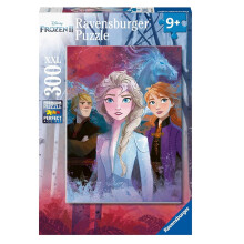 Puzzle 300 Teile XXL: Die Eiskönigin 2 (Frozen 2): Elsa, Anna und Kristoff