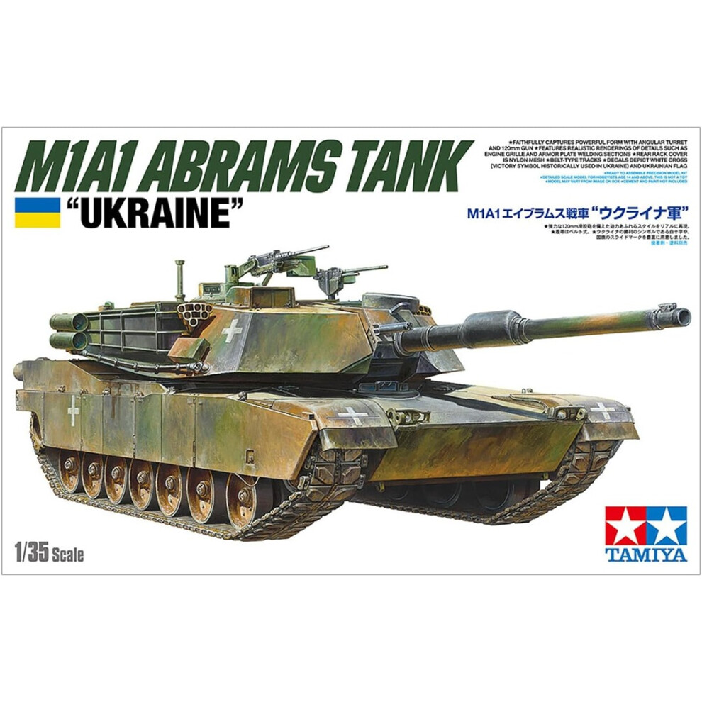 Tamiya 25216 M1a1 Abrams Tank Ukraine 1:35 Model Kit