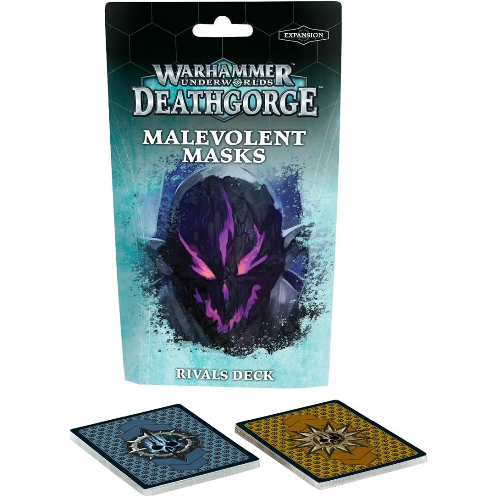 Games Workshop - Warhammer Underworlds: Deathgorge Malevolent Masks Rivals Deck - Tabletop Miniatures Wargame