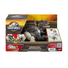 Transforming Dinosaur Toy, Indoraptor to Brachiosaurus, Massive Stretch Fierce Changers 16-Step 2 in 1 Figure