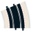 Scalextric Scalextric Track - Radius 4 Curve 22.5o (2) 2
