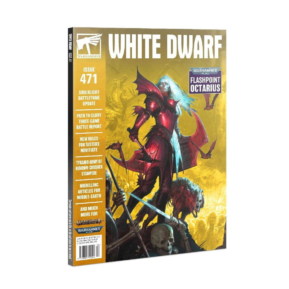 Warhammer 40,000 Dwarf Monthly Magazine Issue 471 - Tabletop Miniatures Wargame White