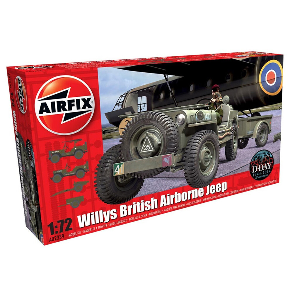Air02339 - Airfix Series 2 - 1:72 - Willys Jeep, Trailer, Howitzer