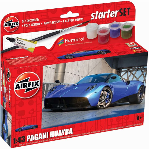 Airfix Airfix Small Starter Set New Pagani Huayra 1:43 Scale