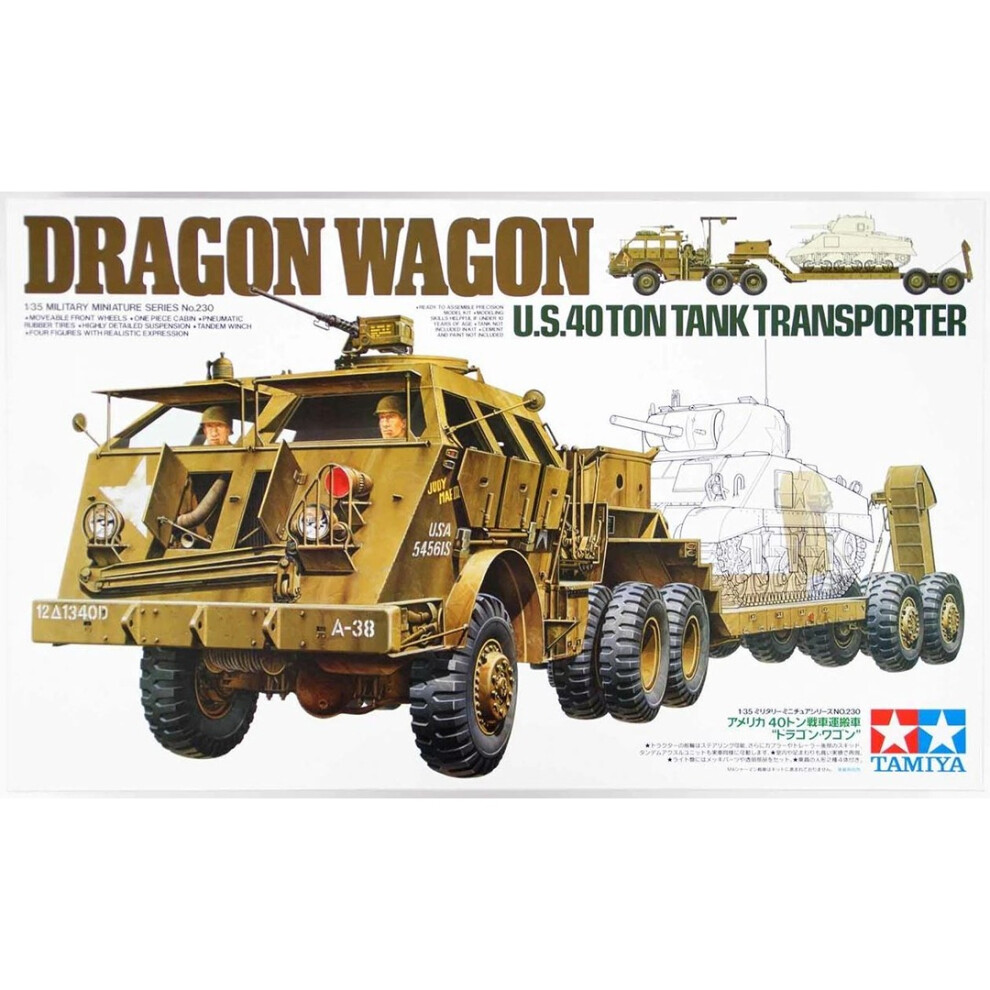 Tamiya Models 40 Ton Tank Transporter"Dragon Wagon."