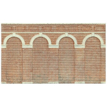 Hornby High Level Arched Retaining Walls X 2 (Red Brick)