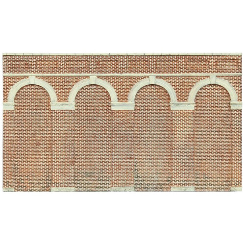 Hornby Hornby High Level Arched Retaining Walls X 2 (Red Brick)