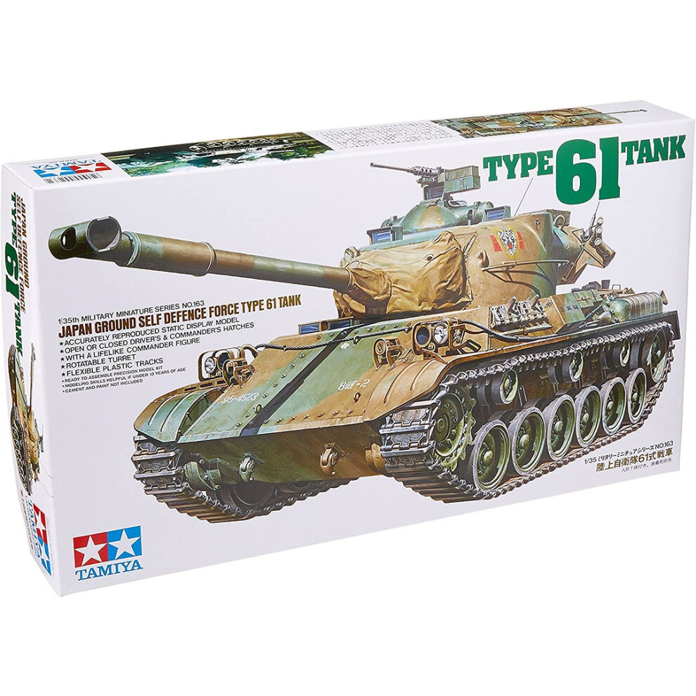 Tamiya 35163 Jgsdf Type 61 Tank 1:35 Plastic Model Kit