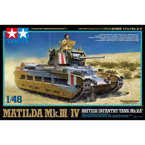 Tamiya Tamiya 32572 Matilda Mk.III/IV British Infantry Model Kit Scale 1:48 1