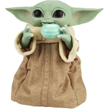 STAR WARS Mandalorian Galactic Snackin' Grogu Animatronic Toy med 40+ Ljud och Rörelse
