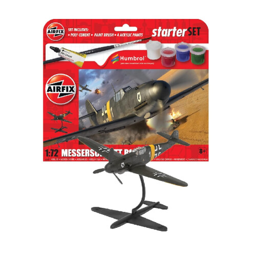 Airfix Airfix A55014 Starter Set - Messerschmitt Bf109F-4 1:72 Model Kit