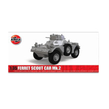 Tank A1379 Ferret Scout Car 1:32 Scale Military Vehicle Model Building kit, un-Painted, 1:35