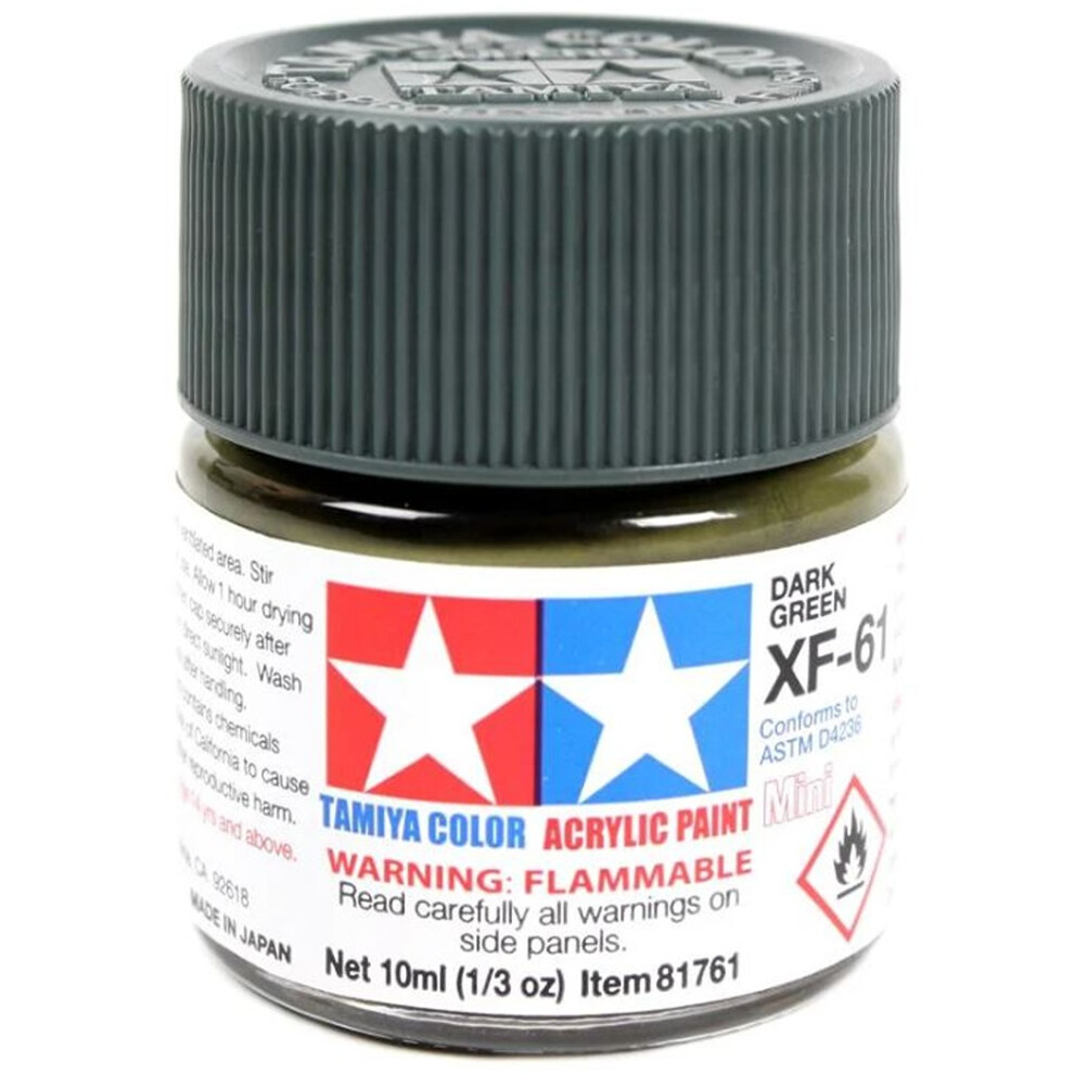 Tamiya Acrylics 10Ml - Xf-61 Dark Green