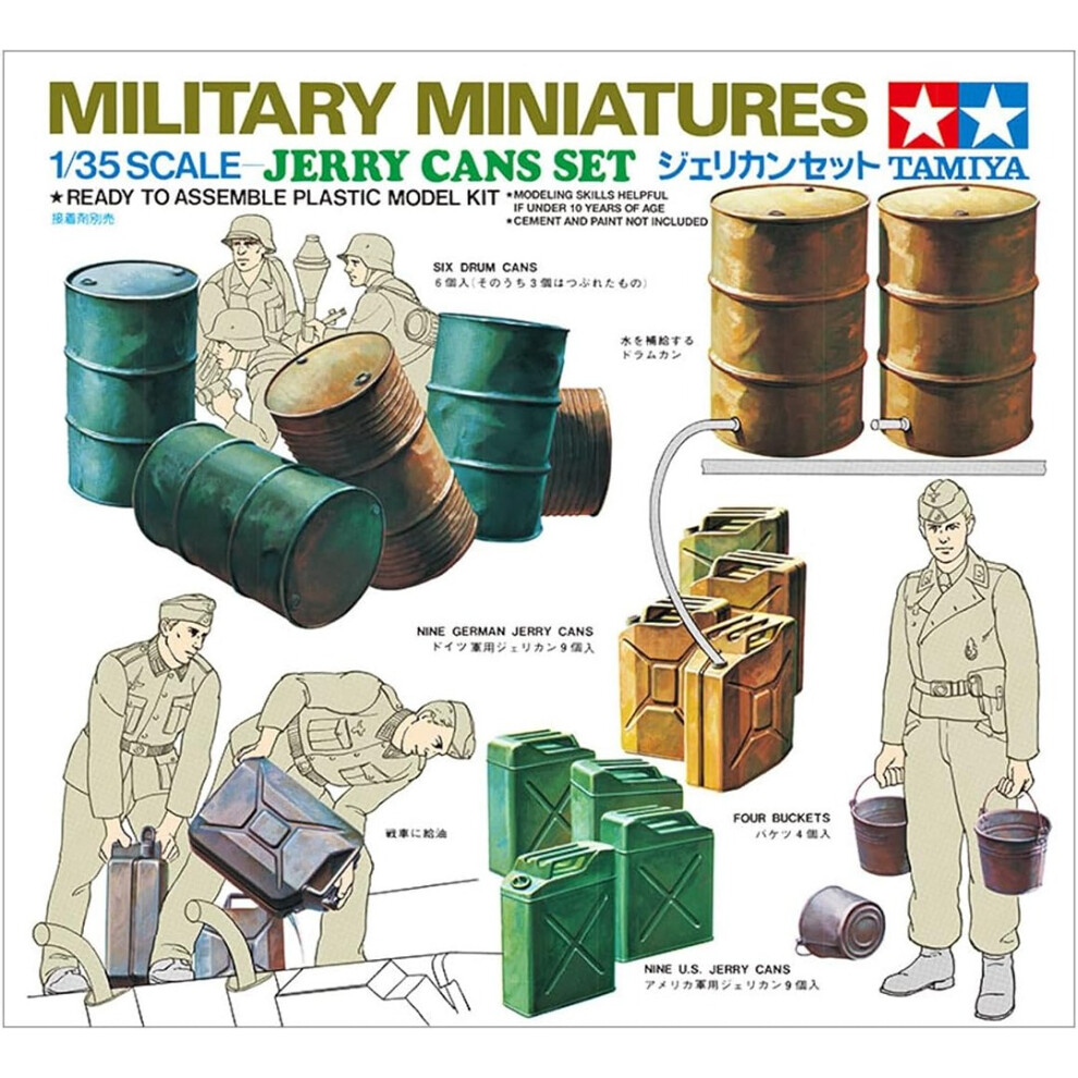 Tamiya 35026  Jerry Cans -Scale 1/35