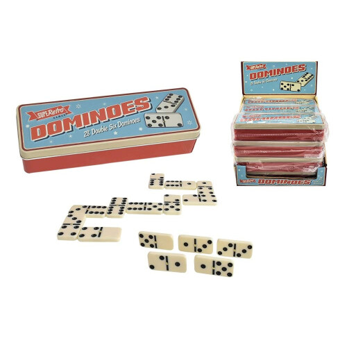 Kandy Toys SupeRetro 28 Dominoes in Tin Gift Set
