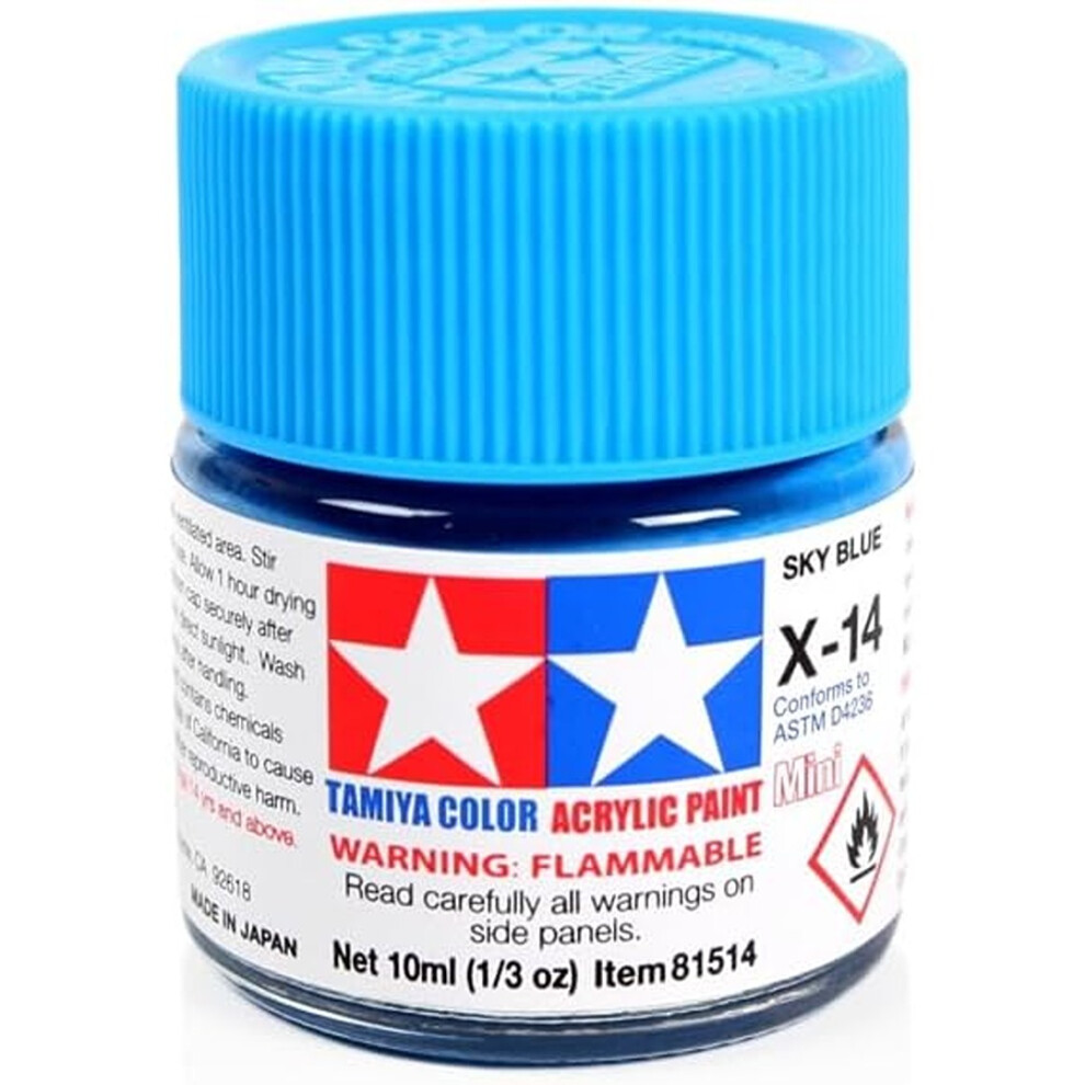 Tamiya Acrylics 10ml - X-14 Sky Blue
