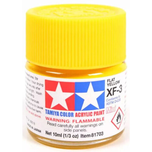 Tamiya Tamiya Acrylics 10ml - XF-3 Flat Yellow