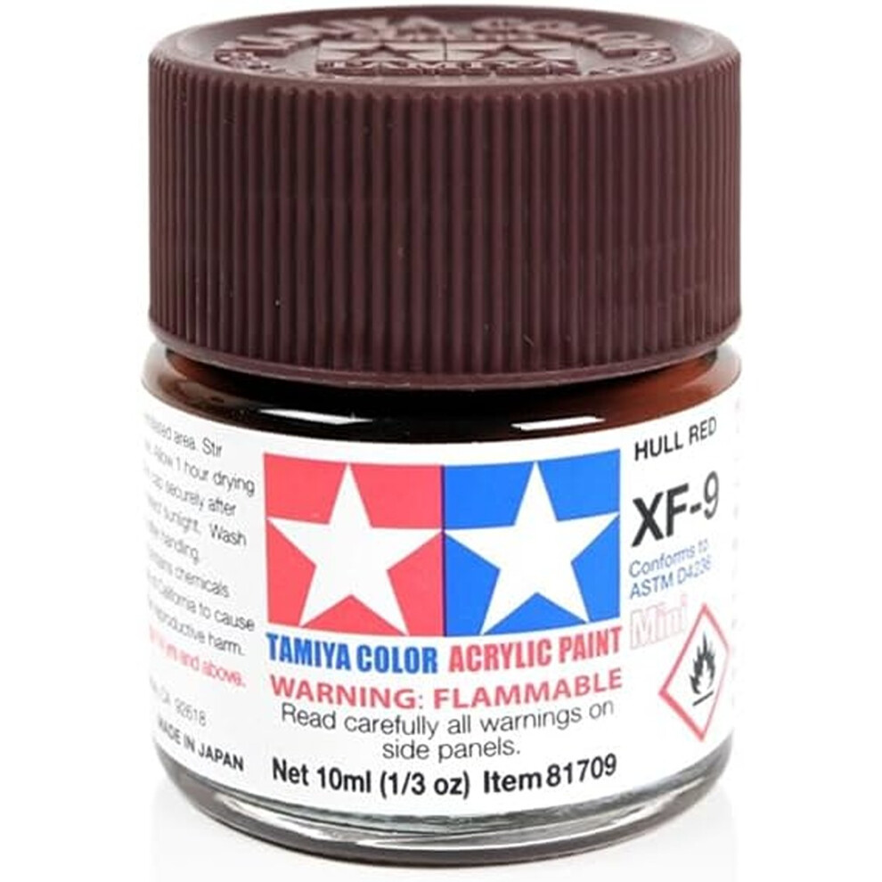 Tamiya Acrylics 10Ml - Xf-9 Hull Red