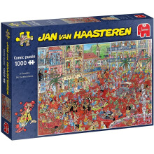 Jan Van Haasteren La Tomatina - The Tomato Battle Jigsaw Puzzle (1000 Pieces)