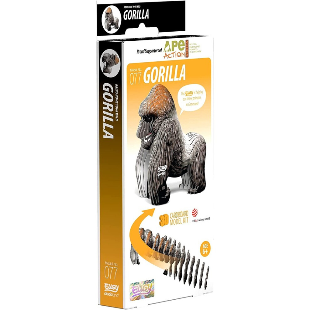 EUGY 3D Gorilla No.77 Model Craft Kit - Image 6
