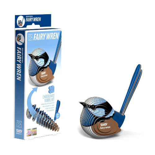 Eugy Fairy Wren 025 3D Cardboard Model Construction Kit