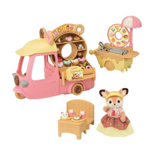 Sylvanian Families Dip Dip Donuts Wagon With Deer Mother Primrose Figure - Board Game