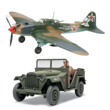 Russian Ilyushin IL-2 & GAZ-67B Set (1:48 Scale)