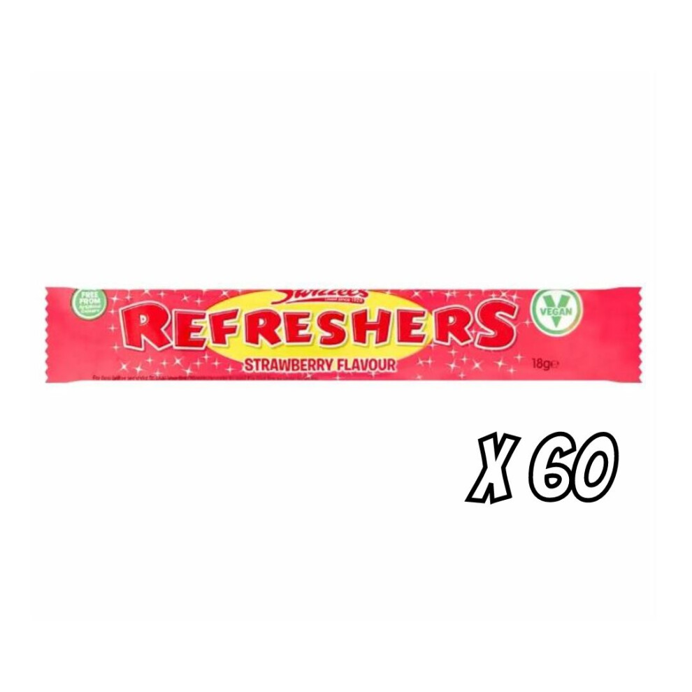 Swizzels New Refreshers Strawberry Flavour 60 X 18G (60 X 18G)