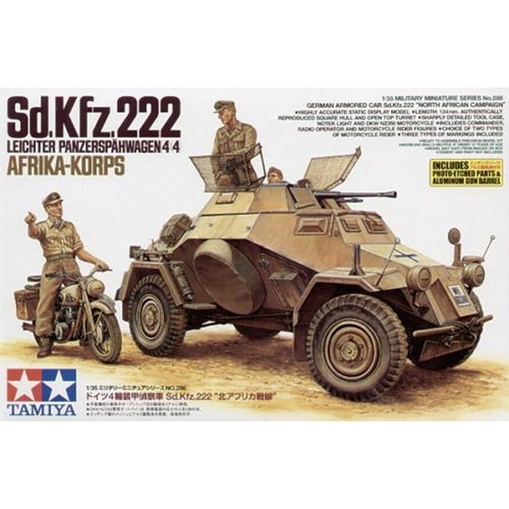 Tamiya 35286 Armoured Car Sd.kfz.222 Africa 1:35 Model Kit