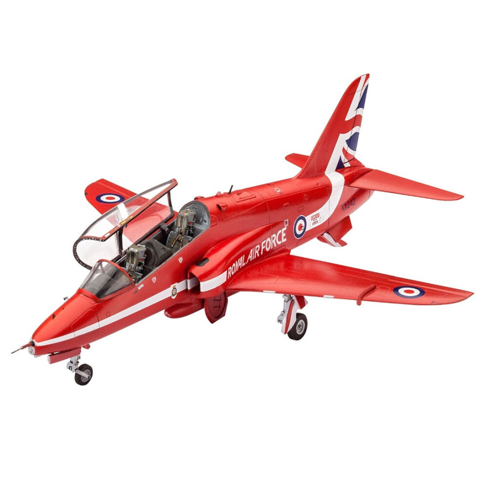 Revell BAe Hawk T.1 Red Arrows RAF 1:72 Model Set with Paints & Brush - Image 6