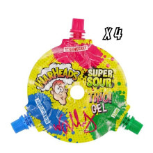 Warheads Super Sour Trio Gel Wheel 51G Pack Of 4