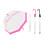 Kandy Toys Transparent 80Cm Umbrella Assorted Coloured Tip And Handle 1