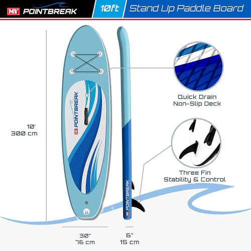 M.Y Pointbreak Paddle Boards 10ft Inflatable Stand Up Paddle Board Paddleboard 1