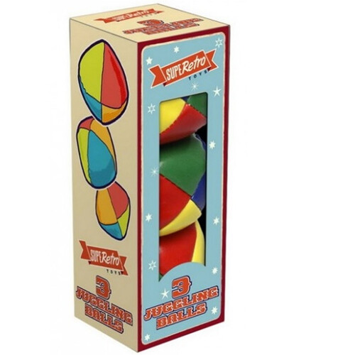 Kandy Toys Retro 3 Pack Juggling Balls in Box