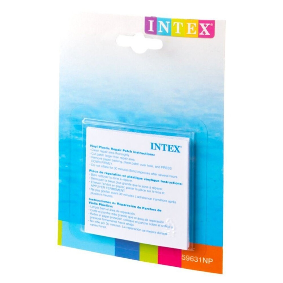 Intex Self Adhesive Vinyl Plastic Inflatable Repair Patch - Pack Of 6