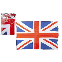 Large Fabric Union Jack Flag Kings Coronation 36 Inch x 24 Inch
