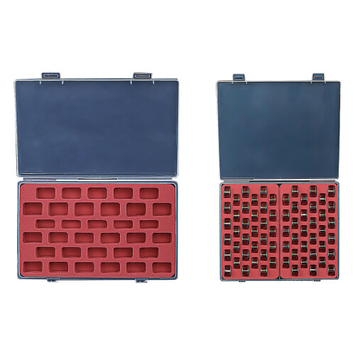 33/66 Grids Bobbins Storage Box Plastic Bobbins Case-33 squares 1