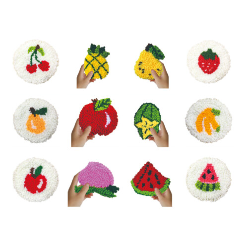 Punching Needle Set with Embroidery Frame Embroidery-banana 1